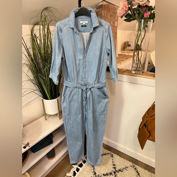 Garcia denim belted jumpsuit 100% cotton - Picture 2 of 7